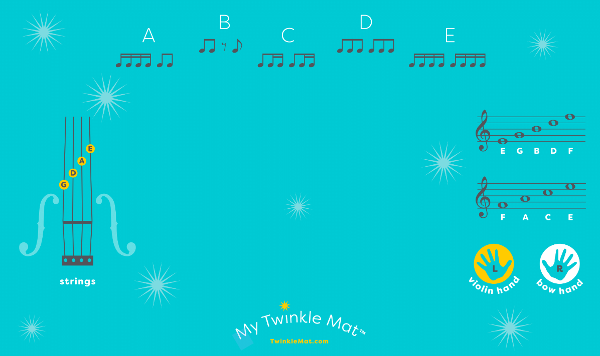 Twinkle Mat With Felt Foot Stickers